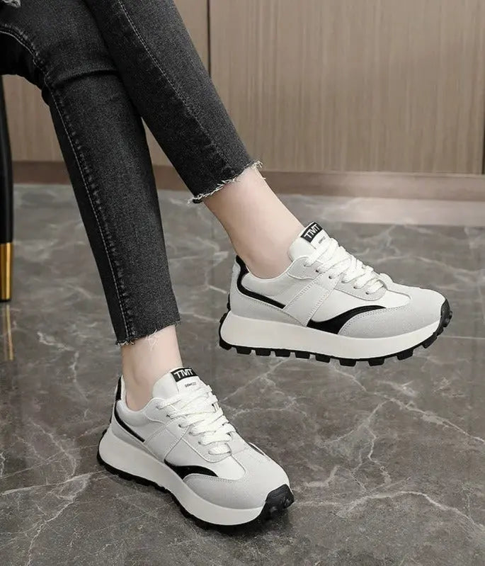 SLEEK | Sneakers Black White Women Stella Shoes