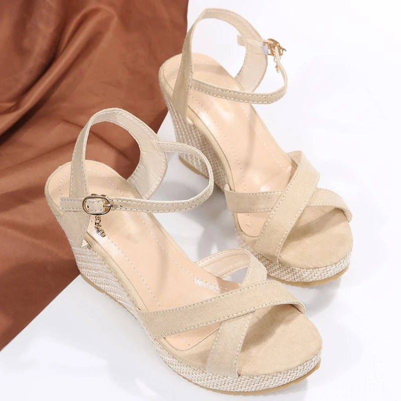 Lea | Stylish Peep Toe Wedge Sandals for Women